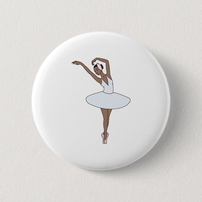 Ballet Dancer Button (Front)