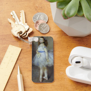 Ballet Dancer by Pierre Renoir, Vintage Fine Art Keychain