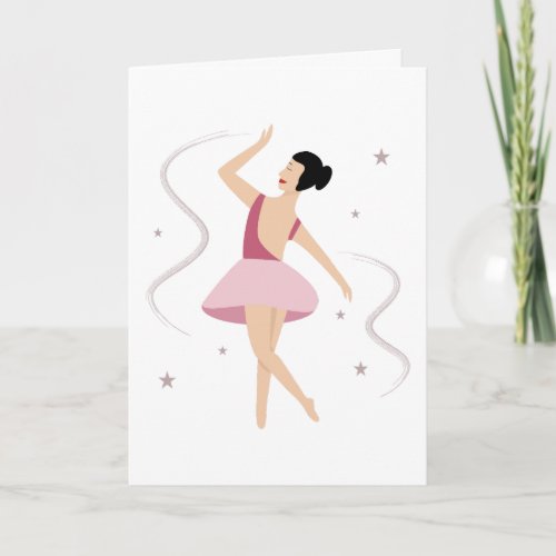 Ballet dancer card