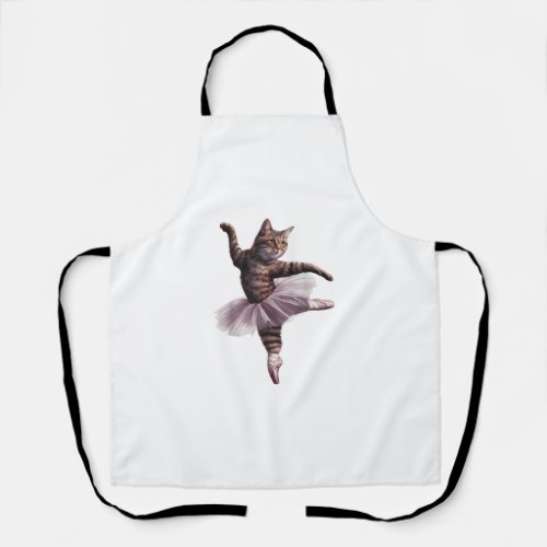 Ballet Dancer Cat  Apron