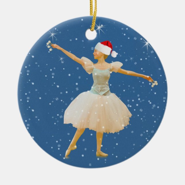 Ballet Dancer Christmas Ornament (Front)