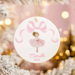 Ballet Dancer Christmas Ornament<br><div class="desc">Celebrate your little one’s first Christmas with this cozy lumberjack plaid ornament featuring your favorite photo. The forest backdrop and rustic buffalo plaid pattern bring a warm, outdoorsy charm that’s perfect for holiday traditions. A keepsake ornament that makes a thoughtful gift for parents, grandparents, and anyone who loves a classic...</div>