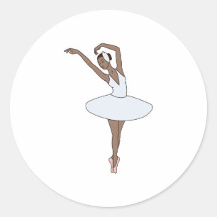 Ballet Dancer Classic Round Sticker