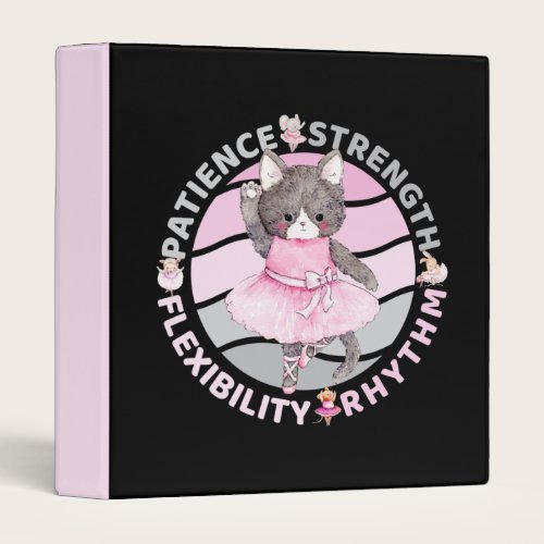 Ballet Dancer Core Values - Ballerina 3 Ring Binder