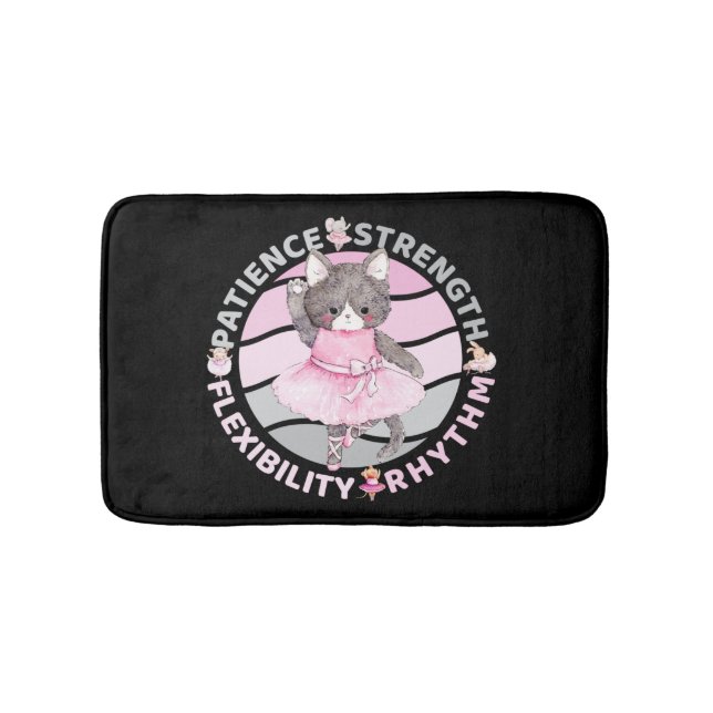 Ballet Dancer Core Values - Ballerina Bath Mat (Front)