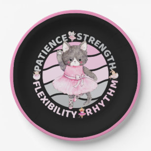 Ballet Dancer Core Values - Ballerina Paper Plates
