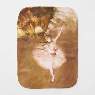 Ballet Dancer Degas Star Painting Baby Burp Cloth