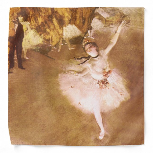 Ballet Dancer Degas Star Painting Bandana (Front)