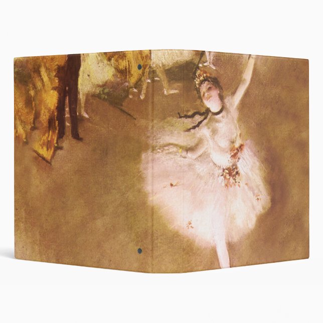 Ballet Dancer Degas Star Painting Binder (Background)