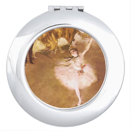 Ballet Dancer Degas Star Painting Compact Mirror