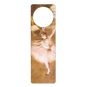 Ballet Dancer Degas Star Painting Door Hanger