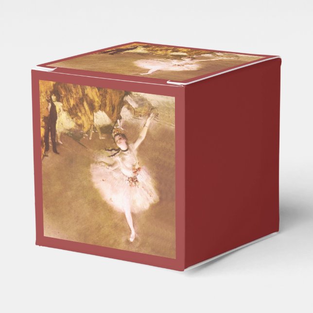 Ballet Dancer Degas Star Painting Favor Boxes (Front Side)