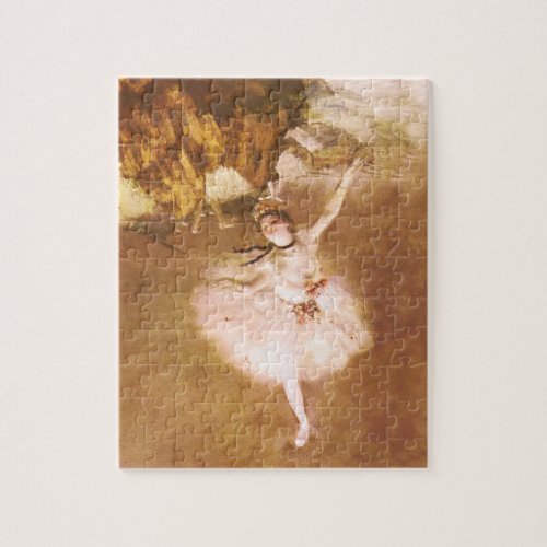 Ballet Dancer Degas Star Painting Jigsaw Puzzle
