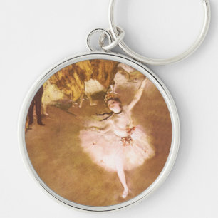 Ballet Dancer Degas Star Painting Keychain