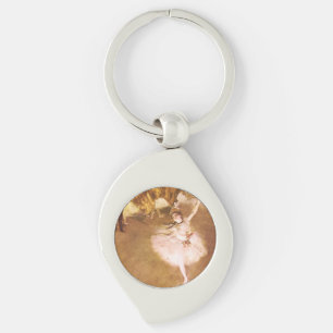 Ballet Dancer Degas Star Painting Keychain