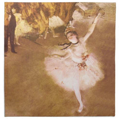 Ballet Dancer Degas Star Painting Napkin