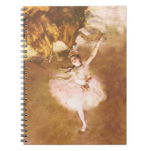 Ballet Dancer Degas Star Painting Notebook