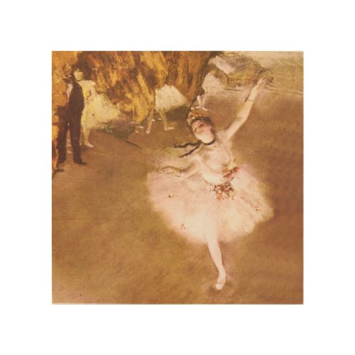 Ballet Dancer Degas Star Painting Wood Wall Decor