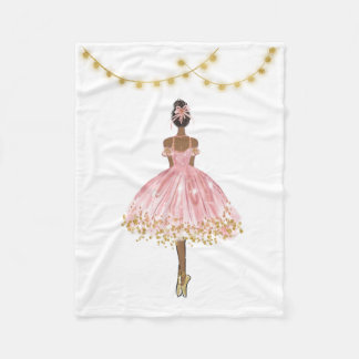 Ballet Dancer Fleece Blanket