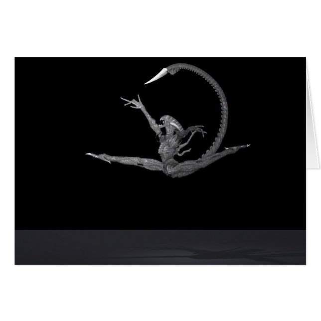 Ballet Dancer From Outer Space Cards (Front Horizontal)
