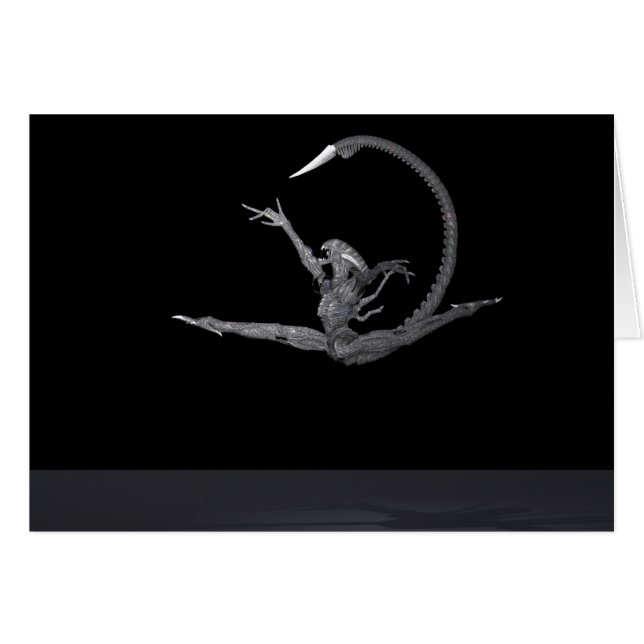 Ballet Dancer From Outer Space Cards (Front Horizontal)