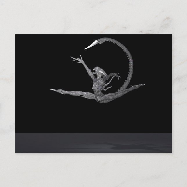 Ballet Dancer From Outer Space Postcard (Front)