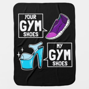 Ballet Dancer Gym Shoes Baby Blanket