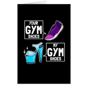 Ballet Dancer Gym Shoes Card