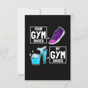 Ballet Dancer Gym Shoes RSVP Card