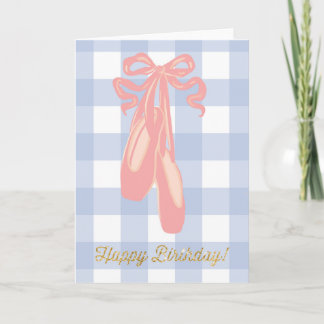 Ballet Dancer Happy Birthday Princess Card