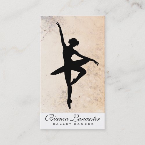 Ballet Dancer II  Texture Business Card