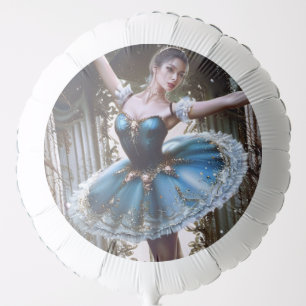 Ballet Dancer in a Blue Tutu Balloon