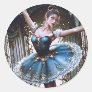 Ballet Dancer in a Blue Tutu