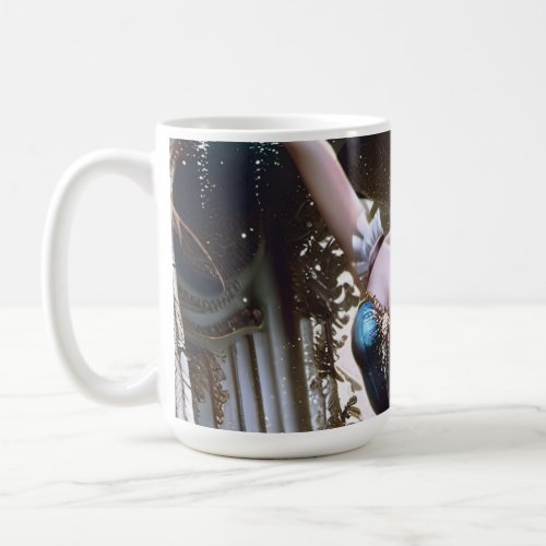 Ballet Dancer in a Blue Tutu Coffee Mug