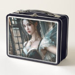 Ballet Dancer in a Green TuTu And Fairy Wings Metal Lunch Box