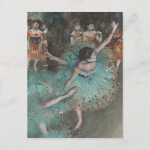 Ballet Dancer in green Edgar Degas Postcard