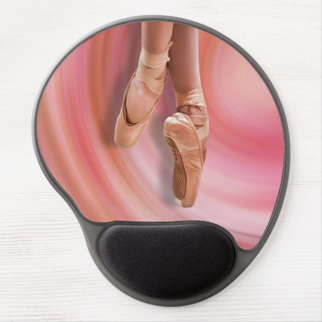 Ballet Dancer in Pink Gel Mouse Pad (Front)