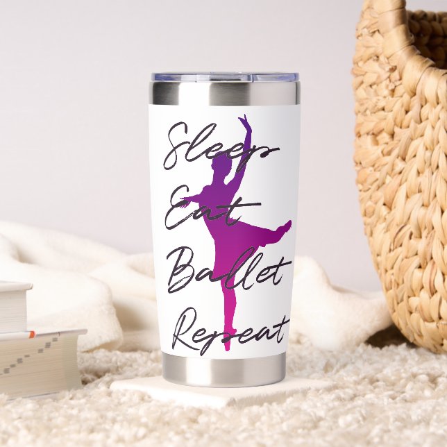 Ballet Dancer Insulated Tumbler – Sleep Eat Ballet (Living Room (Rotated))