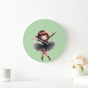 Ballet Dancer Large Clock