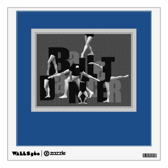 Ballet Dancer - Men Wall Sticker (Front)
