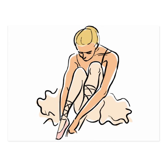 Ballet Dancer Merchandise Postcard