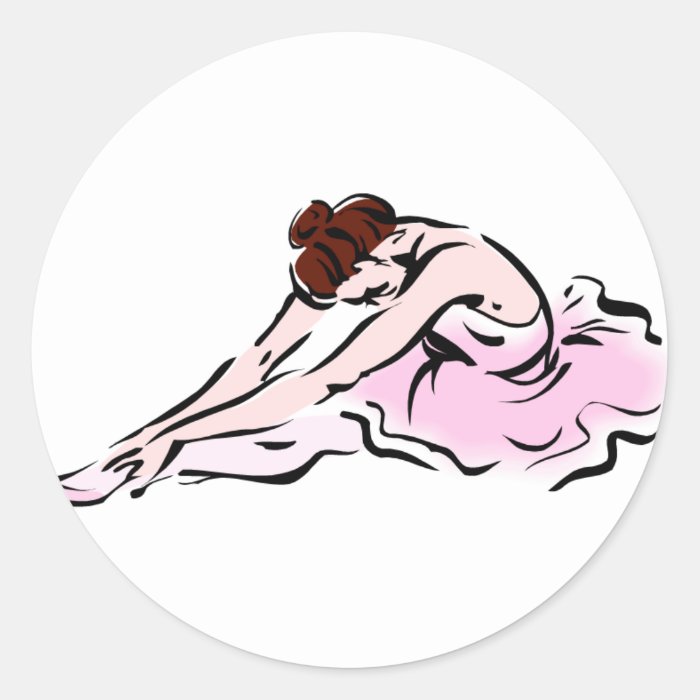 Ballet Dancer Merchandise Stickers