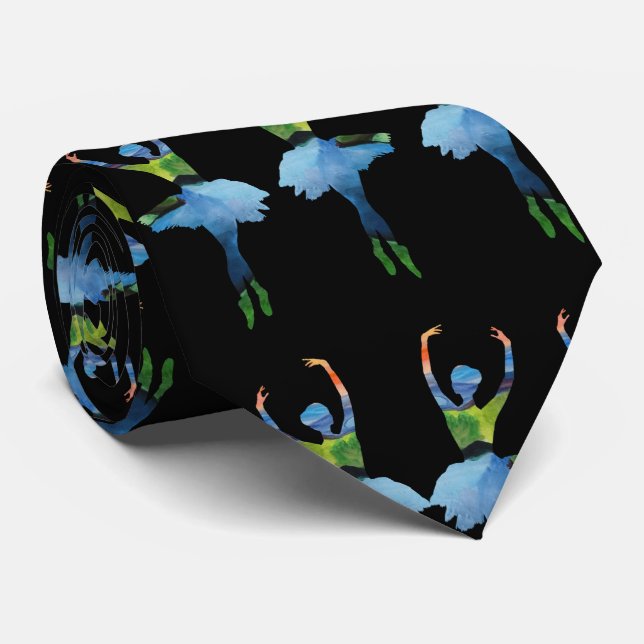 Ballet Dancer  Neck Tie (Rolled)