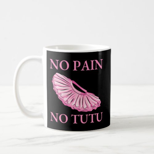 Ballet Dancer No Pain No Tutu Ballet Plie Ballet Coffee Mug