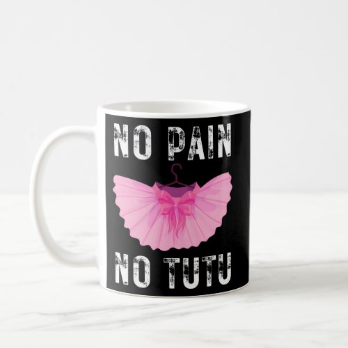 Ballet Dancer No Pain No Tutu Ballet Plie Ballet Coffee Mug