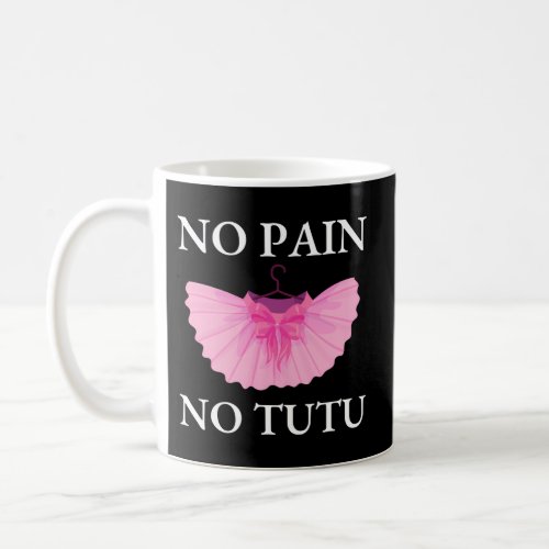 Ballet Dancer No Pain No Tutu Ballet Plie Ballet Coffee Mug