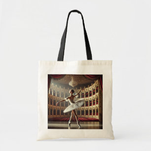 Ballet Dancer on stage Tote Bag