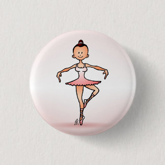 Ballet dancer pinback button