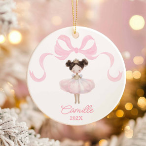 Ballet Dancer Pink Christmas Ornament Keepsake