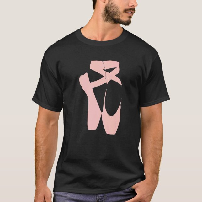 Ballet Dancer Pointe Shoe Ballerina Dancing Barre  T-Shirt (Front)